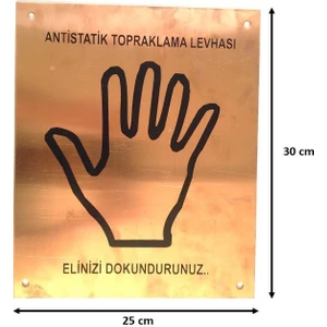 Statik Elektrik Bakır Topraklama Levhası Seti