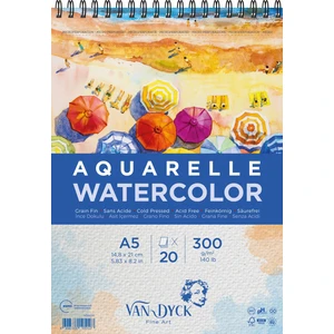 Van Dyck Aquarelle Spiralli Sulu Boya Defteri 300 Gr. A5 20 Sayfa