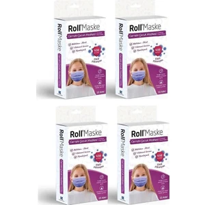 3 Katlı Telli Cerrahi Maske Kız Çocuk 10 Lu 4 Adet