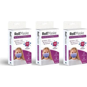 3 Katlı Telli Cerrahi Maske Kız Çocuk 10LU 3 Adet