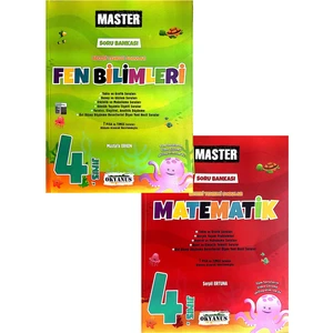 Okyanus Yayınları 4. Sınıf Matematik, Fen Master Soru Bankası Seti