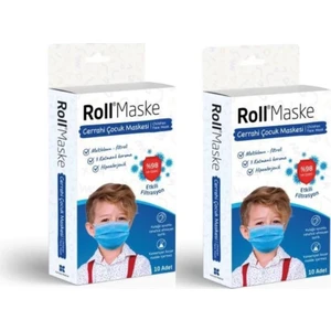 3 Katlı Telli Cerrahi Maske Erkek Çocuk 10 Lu 2 Adet