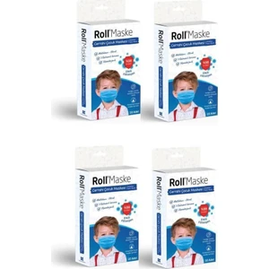 Erkek Çocuk 3 Katlı Telli Cerrahi Maske 10 Lu 4 Adet