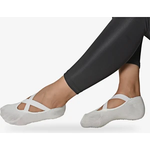 Tekli Kadın Pilates Beyaz Çorap