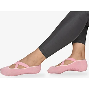 Tekli Kadın Pilates Pembe Çorap
