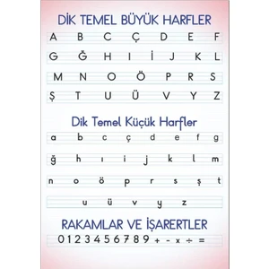 Dik Temel Harfler Tablosu Vinil