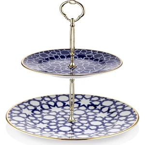 Güral Porselen 2 Katlı El Dekoru Kurabiyelik