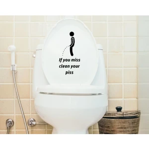 Bk Gift If You Miss Tasarımlı Wc Sticker-1