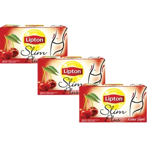 Slim Plus Kiraz Saplı 20'li Bitki Çayı Seti x 3