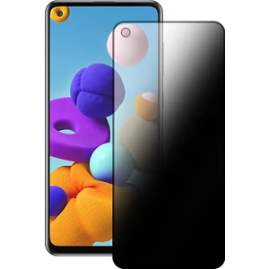Samsung Galaxy A21S Hayalet Privacy Gizli Cam Ekran Koruyucu Siyah