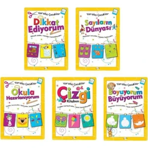 Kukla Yaratıcı Çocuklar Etkinlik Seti 6+ Yaş 5 Kitap