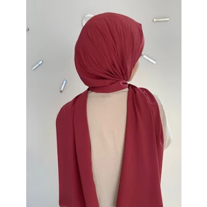 Medine Ipeği Şal -Soft Kırmızı