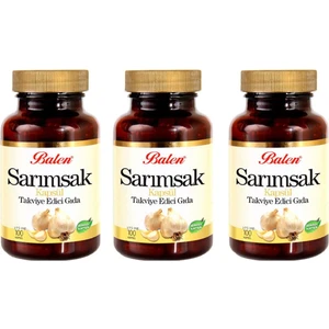 Sarımsak Kapsül 375 mg 100 Kapsül x 3 Adet