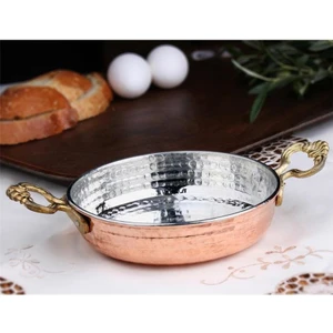 Bakır Yumurta Sahanı - Bakır Sahan Tava  14 Cm.