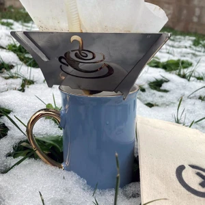 Coffeex Drip Portatif Kahve Damıtıcı Katlanır Paslanmaz Çelik
