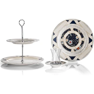 Glory Pasta Servis Seti -19 Prç.-Lacivert