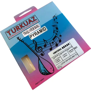 BD522 0.22 mm Pyramid + Traşlı Krom Bamlı Takım Tel Uzun Sap Bağlama Teli 022