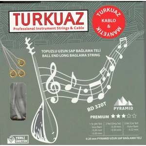 Bd 320T 0.20 mm Topuzlu Pyramid + Ipek Bamlı Takım Tel Uzun Sap Bağlama Teli 020