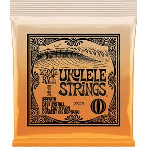 Ernie Ball P02329 Ukulele Ball End Nylon Strings Clear Concert/soprano Ukulele Teli
