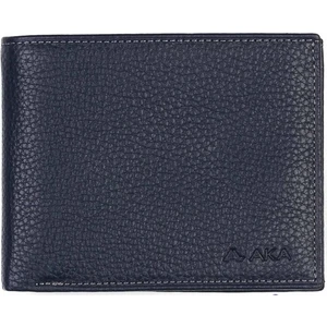 Aka Deri Floter Lacivert - Büyük Boy Deri Erkek Cüzdanı 616
