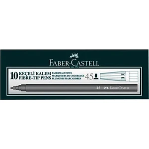 Faber Castell  Keçeli Kalem 45 Siyah