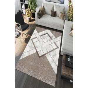 Cappio Halı North Desenli Oval Halı (Makinada Yıkanabilir Kaymaz DotTaban) - CP527