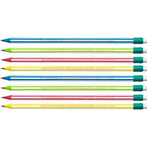 Kurşun Kalem - Evolution 646 Stripes - Silgili - 8'li Set