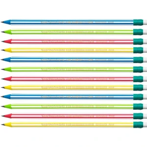 Kurşun Kalem - Evolution 646 Stripes - Silgili - 12'li Set