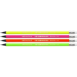 Kurşun Kalem - Evolution Fluo - Silgili - 4'lü Set