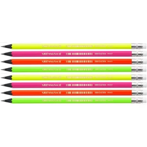 Kurşun Kalem - Evolution Fluo - Silgili - 8'li Set