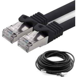CAT7 S/FTP Ethernet (Network, LAN) Kablosu, Siyah, 50 cm