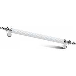 Yıldız Mobilya Dolap Çekmece Kulp 192 mm Beyaz Krom