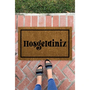 Buket Home Hoşgeldiniz Iç ve Dış Mekan Dekoratif Çok Amaçlı Kapı Önü Paspası