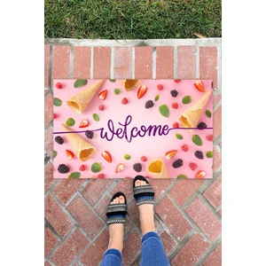 Buket Home Ice Cream Iç ve Dış Mekan Dekoratif Çok Amaçlı Kapı Önü Paspası