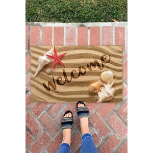 Buket Home Welcome Kumsal Iç ve Dış Mekan Dekoratif Çok Amaçlı Kapı Önü Paspası