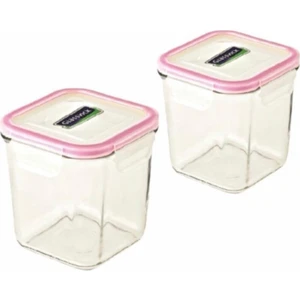 Kare Cam Saklama Kabı 2 x 920 Ml.
