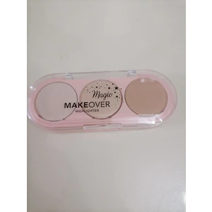 Makeover Magic Aydınlatıcı Pudra Paleti Açık Ton 3'lü Set ile Doğal Işıltı