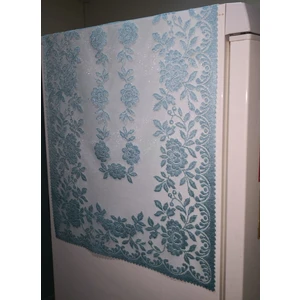 Örme Güllü Desen Buzdolabı Örtüsü 55X160 cm