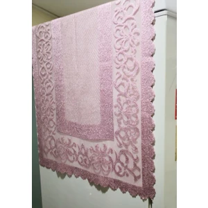 Örme Pano Desen Buzdolabı Örtüsü 55X160 cm
