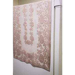 Örme Güllü Desen Buzdolabı Örtüsü 55X160 cm