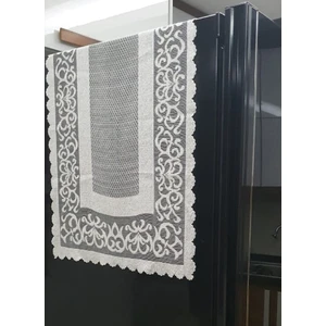Örme Pano Desen Buzdolabı Örtüsü 55X160 cm