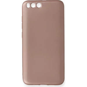 Xiaomi Mi 6 Kılıf Yumuşak Dokulu Silikon + Ekran Koruyucu Cam Rose Gold