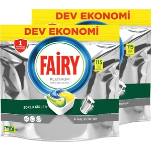 Platinum Limon Kokulu Bulaşık Makinesi Deterjanı 115 Tablet x 2'li 230 Yıkama