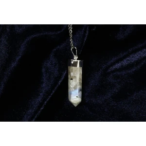 Ilgın Doğal Taş Takı Ay Taşı Kolye Ucu / Gerçek Doğal Taş