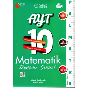 Palme Yayıncılık YKS AYT Matematik 10 Deneme Palmetre Video Çözümlü