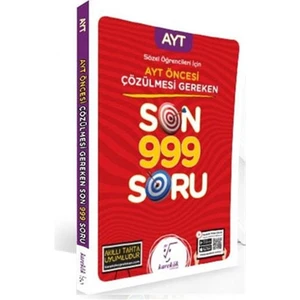 Karekök Yayıncılık 2021 Sözel Öğrencileri Için AYT Öncesi Çözülmesi Gereken