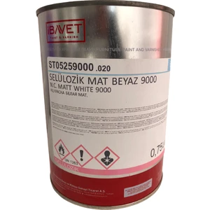 SELÜLOZİK MAT SİYAH BOYA 2.5 LT
