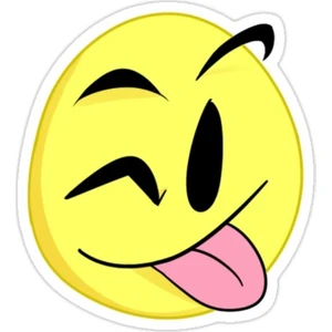 Emoji -: P Sticker Araba Oto Arma Duvar Sticker Ev Dekoratif Çıkartma 15 cm