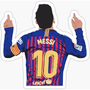 Messi Sticker Sticker Çıkartma Oto Araba Camı Duvar Oda Laptop 15 cm