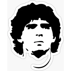 Diego Armando Maradona (El Pibe De Oro) Sticker Çıkartma Oto Araba Camı Duvar Oda Laptop 15 cm